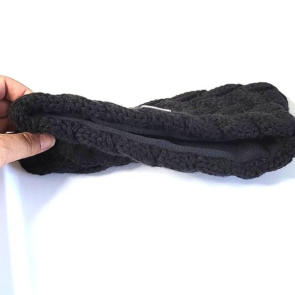 ADIDAS NWOT Black Braided Cable Knit 100% Acrylic Ear Warmer Headband OS - Picture 6 of 11